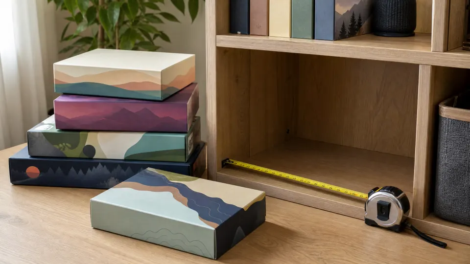 Board Game Shelf Depth Guide usable shelf depth diagram