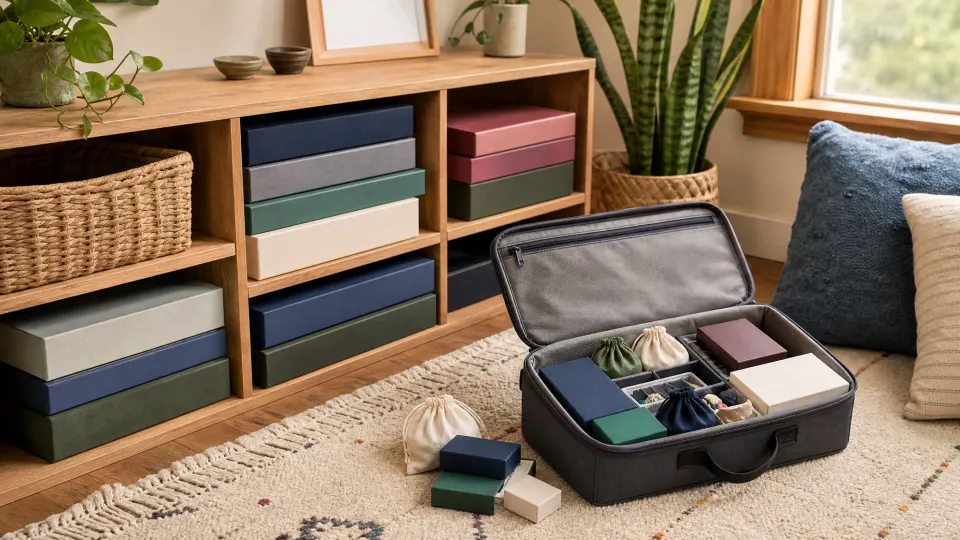Travel Board Game Storage travel-size kits diagram